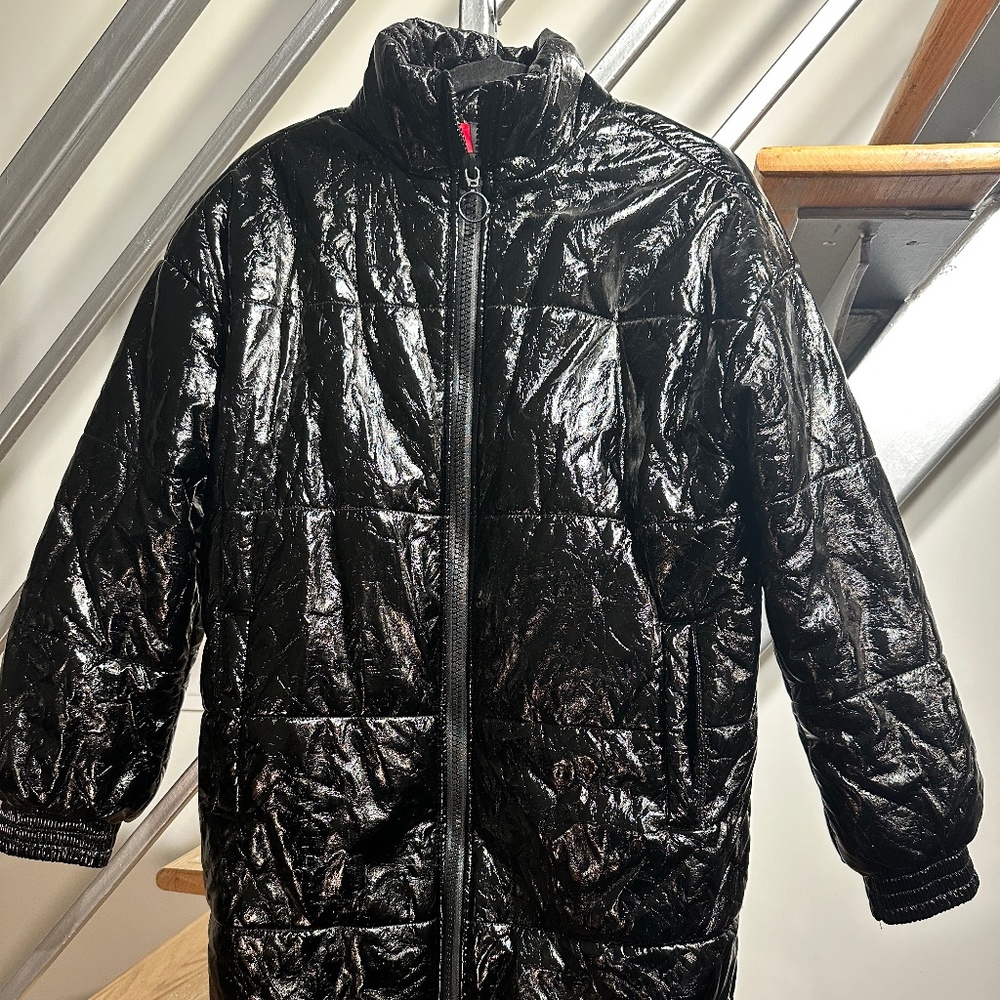 Forever 21 Mid-length High Shine Puffer